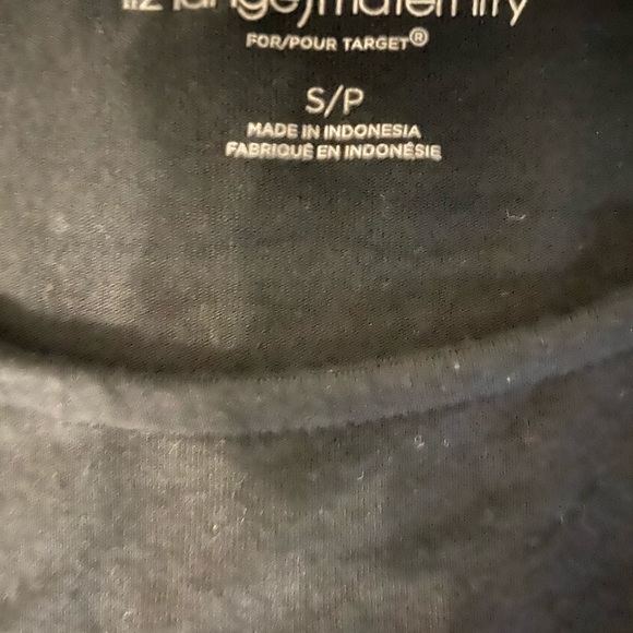 Liz Lange black lightweight maternity maxi dress - Picture 2 of 2